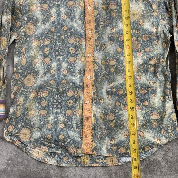 Robert Graham Shirt Men 2XL Button Up Long Sleeves Flip Cuff Abstract Flamboyant - Picture 3 of 11